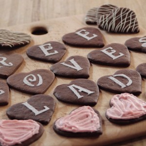 Chocolate Message Cookies