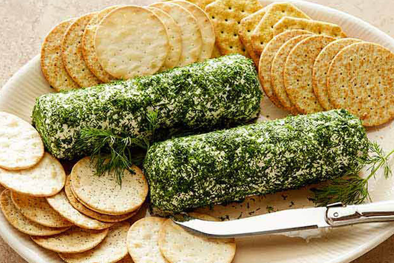 Goat cheese with fresh dill