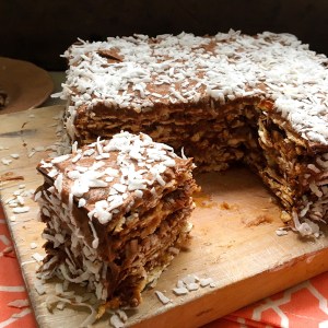 Bubbie's Manichevitz and Chocolate Matzo Cake