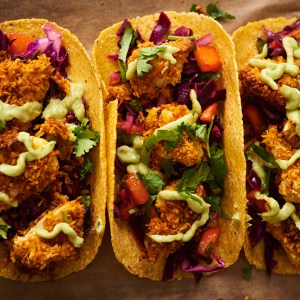 Dinnertime Done Right: Coconut-Crusted Cauliflower Tacos