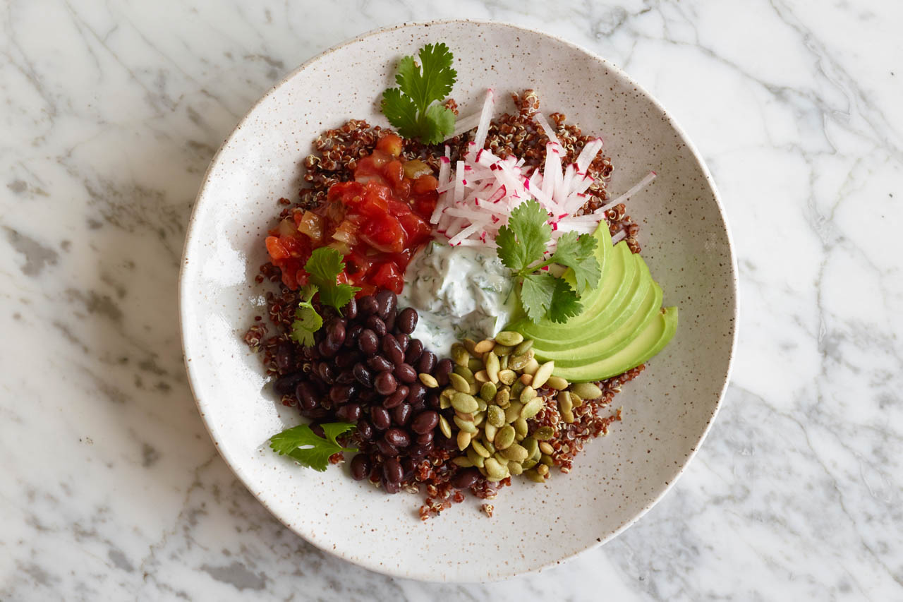 Mexican quinoa breakfast bowl