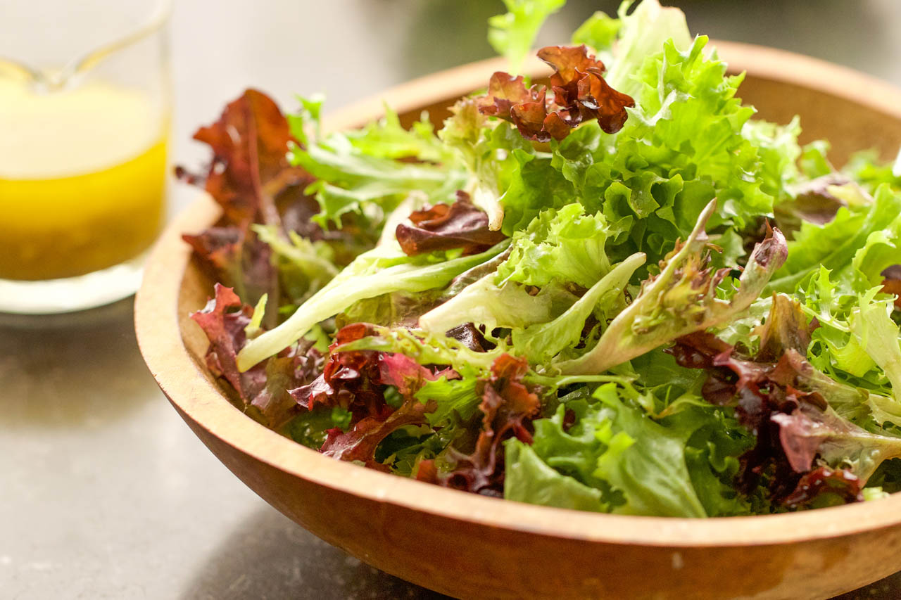 Green salad with french vinaigrette