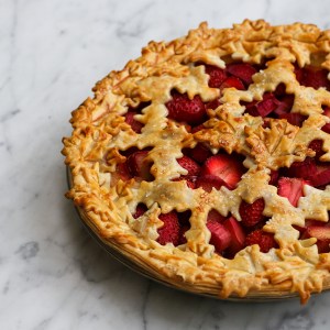 The Ultimate Strawberry Rhubarb Pie for Canada Day