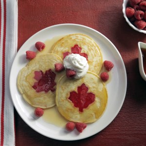 Patriotic Pancakes Perfect for Canada Day