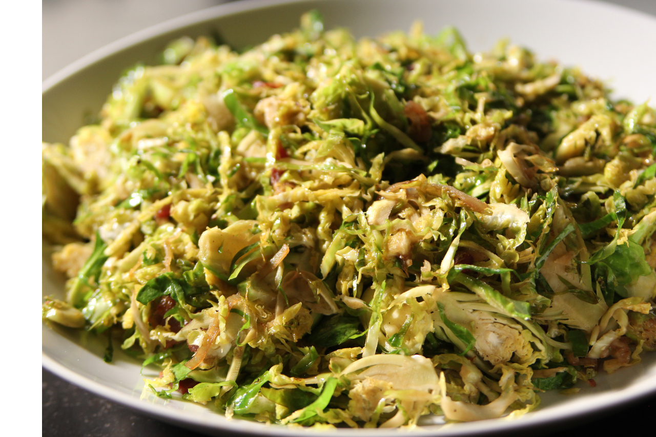 Shaved Brussels sprouts salad