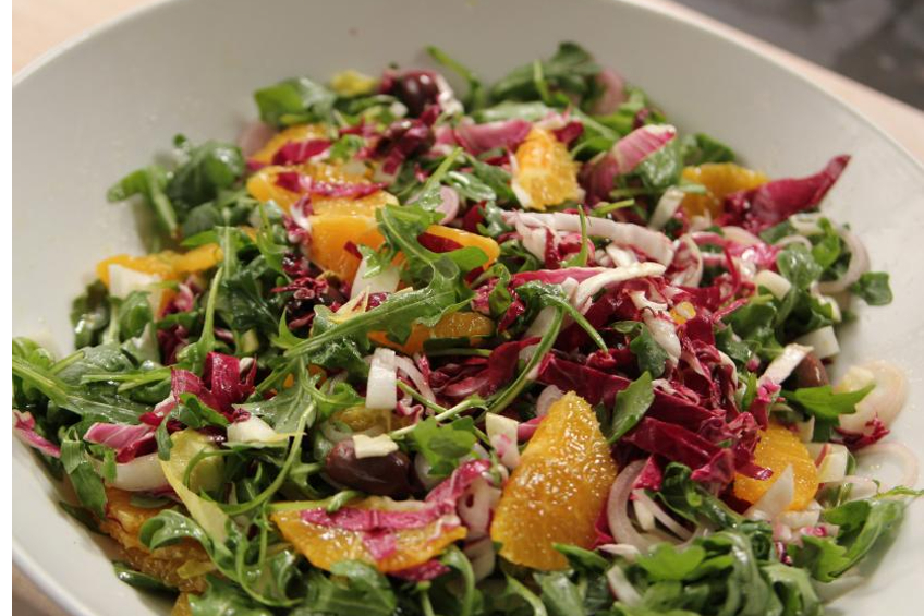 Ina Garten's tricolour salad with oranges