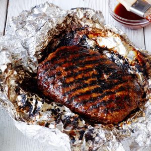 Healthy Grilled BBQ Meatloaf Foil Pack