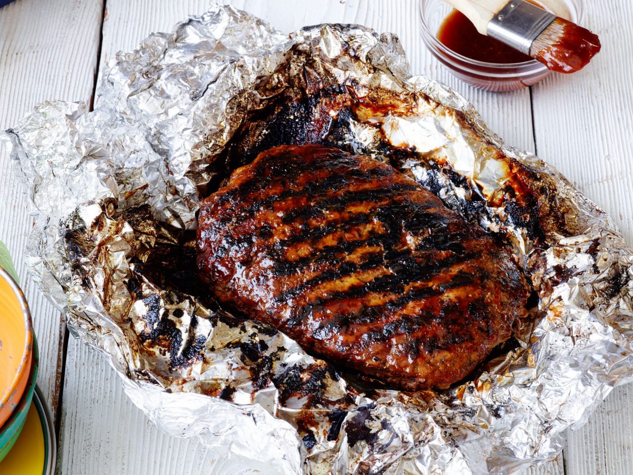 Food Network Kitchen's Healthy Grilled BBQ Meatloaf Foil Pack