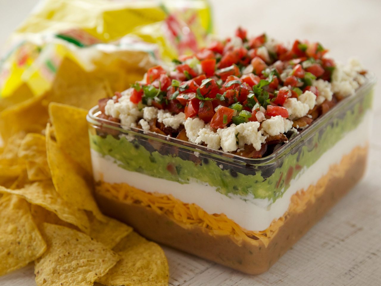 Ree Drummond's Eight-Layer Dip, as seen on The Pioneer Woman.