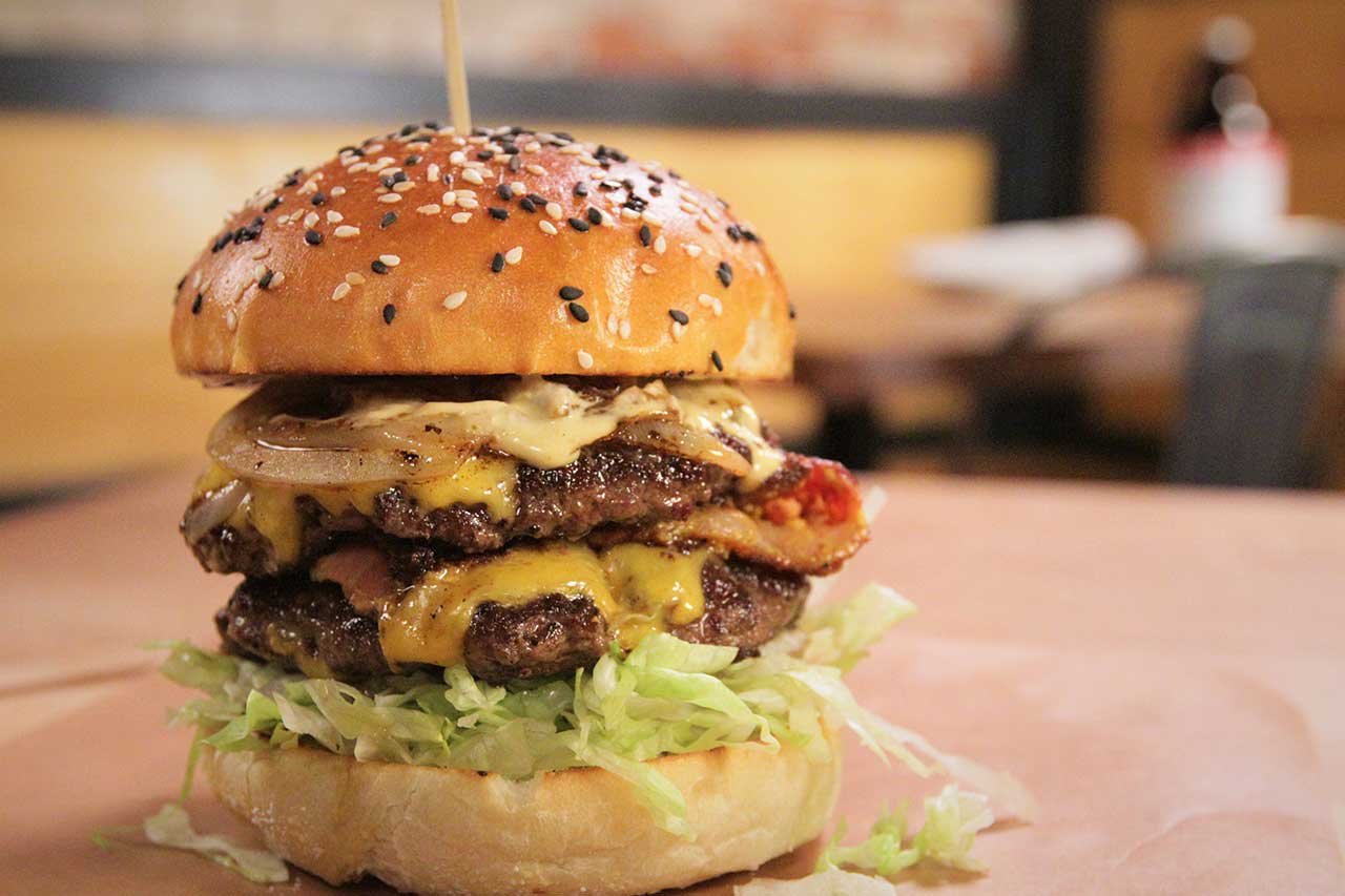 Hambrgr's HAMONT Burger, as seen on Big Food Bucket List.