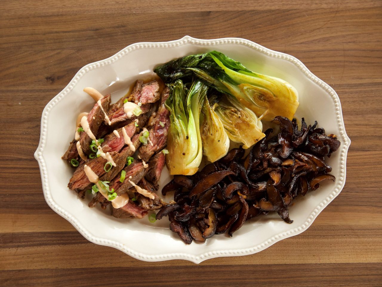 Ree Drummond's Skirt Steak with Bok Choy, as seen on The Pioneer Woman.