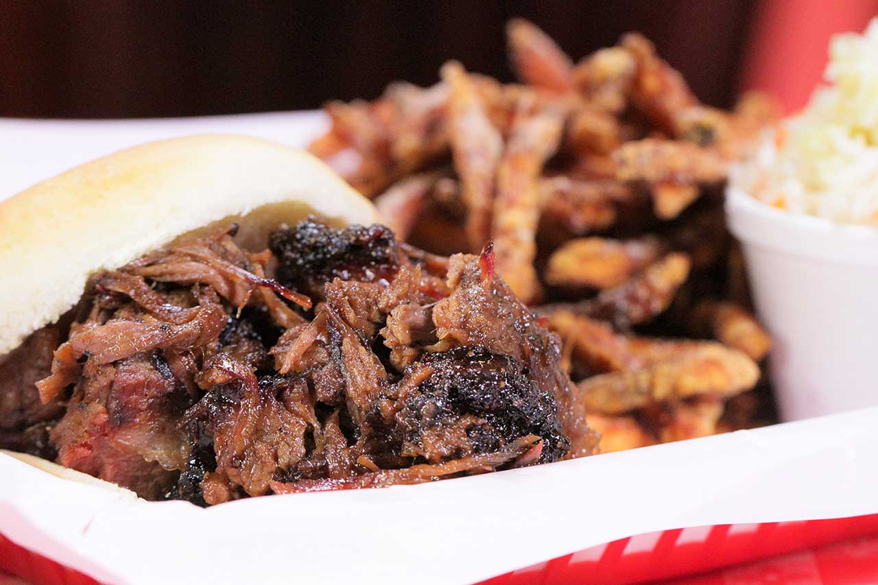 Pappy's Signature Burnt Ends Sandwich, as seen on Big Food Bucket List.