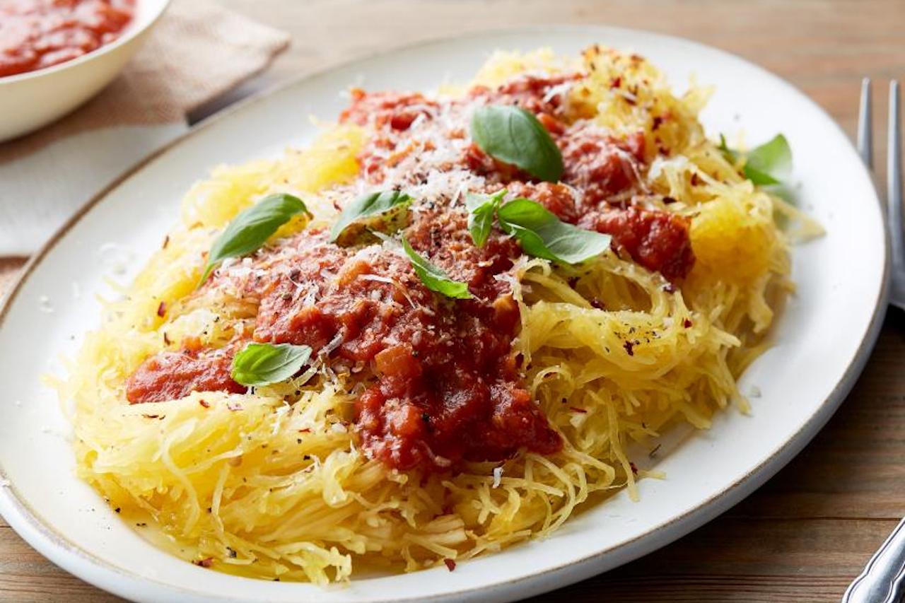 Instant Pot Spaghetti Squash with Marinara