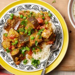 Instant Pot Indian Spicy Eggplant