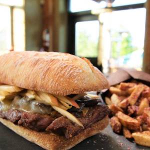 Steak Sandwich with Fries