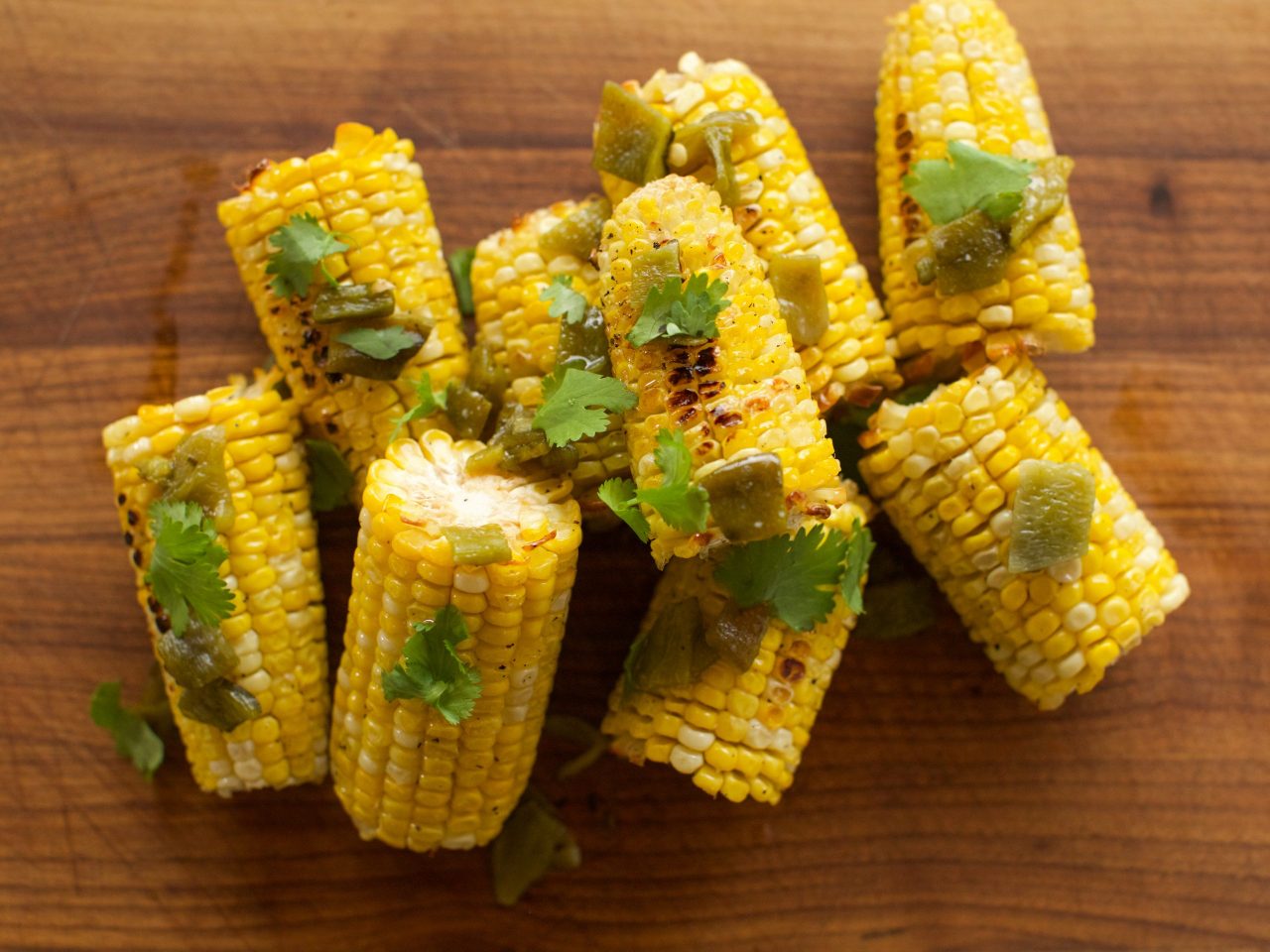 Ree Drummond's Roasted Corn with Chili Butter, as seen on The Pioneer Woman, Season 19.