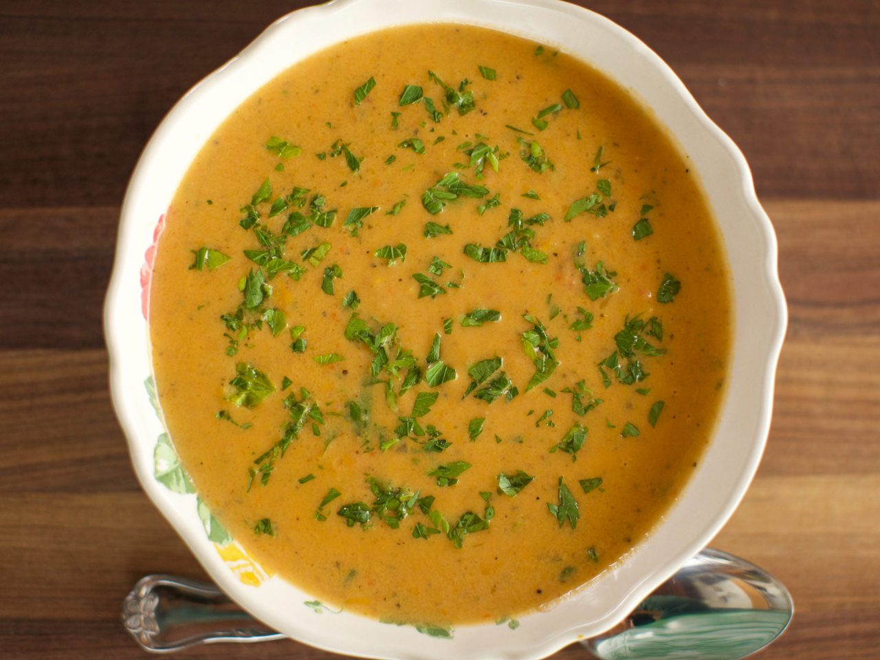 Ree Drummond's Roasted Vegetable Soup, as seen on The Pioneer Woman, Season 19.