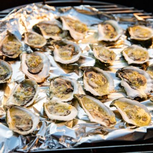 Grilled Oysters with Lemon Dill Butter