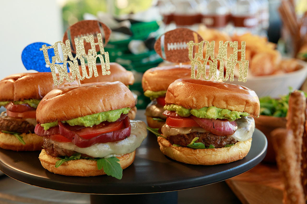 Giadas Game Day Burger, as seen on Giada Entertains, Season 4.