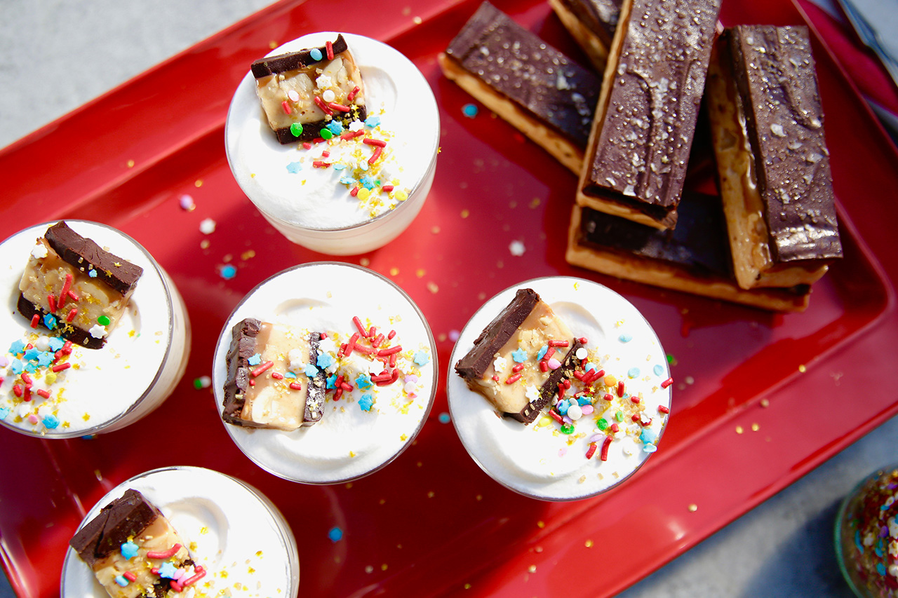 Beauty Photo of Individual Candy Bar Salads ,as seen on Girl Meets Farm, Season 4.