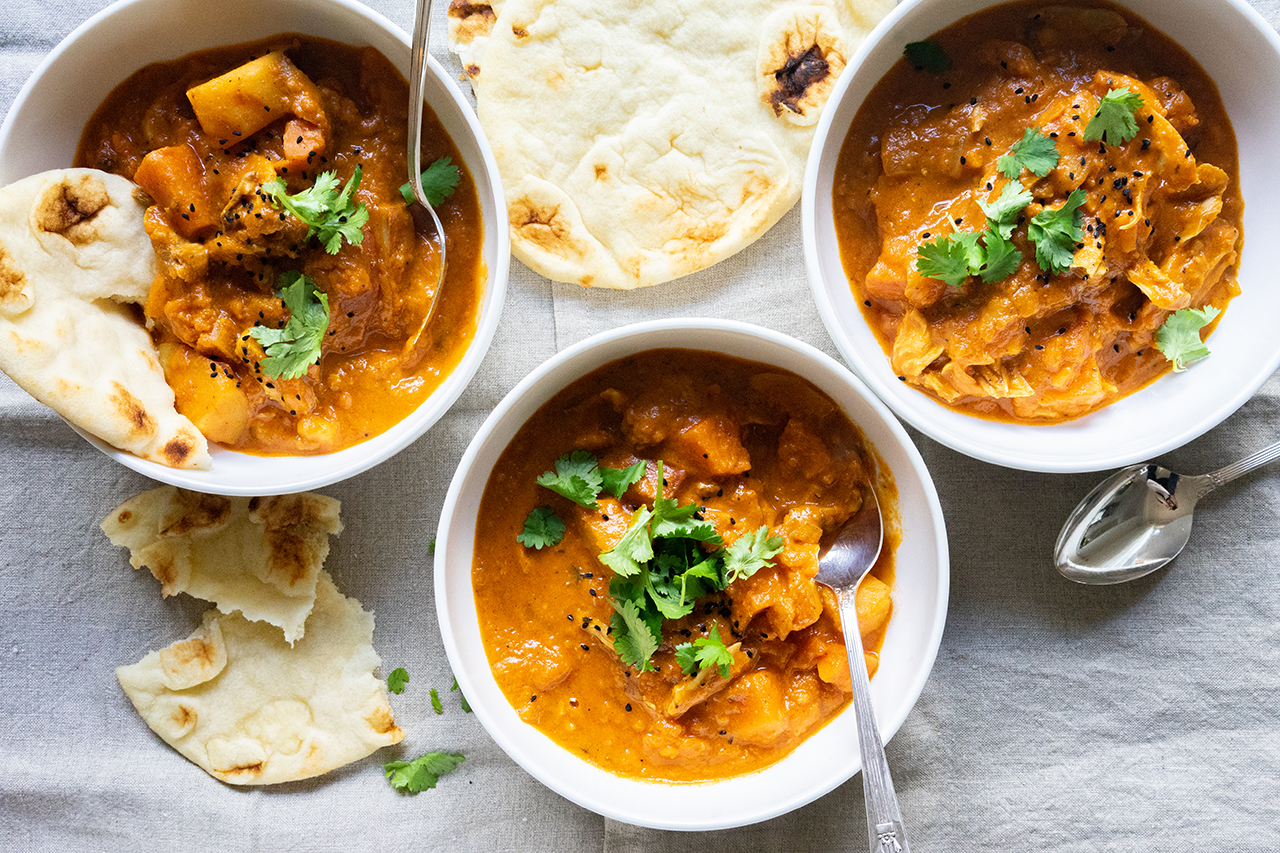 Instant pot chicken and sweet potato curry