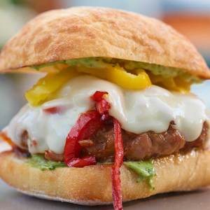 Italian Sausage and Pepper Burgers
