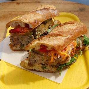 Vietnamese-Style Meatloaf Sub