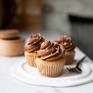 Irresistible Peanut Butter Cupcakes with Chocolate Buttercream and Smoked Salt