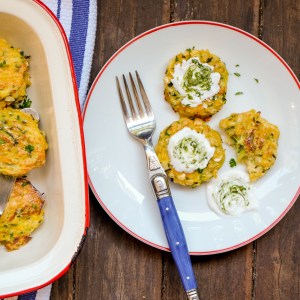 These Oven-Baked Zucchini and Corn Fritters Are the Perfect Dinner Side Dish