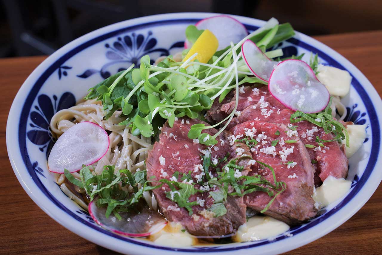 Chef Mutsuko Soma's Beef Tataki Soba