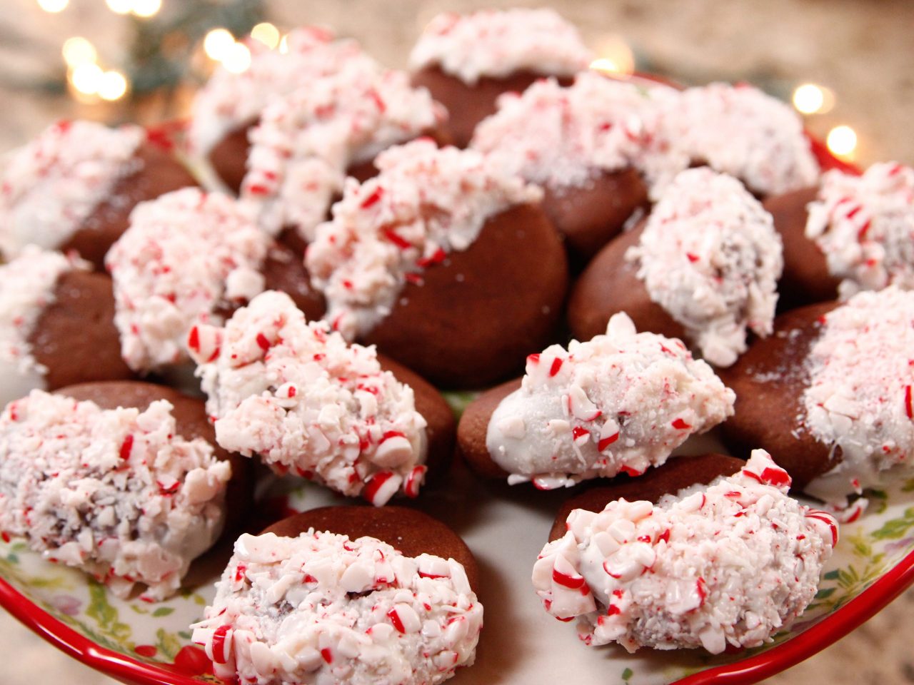 Ree Drummond's Chocolate Candy Cane Cookies