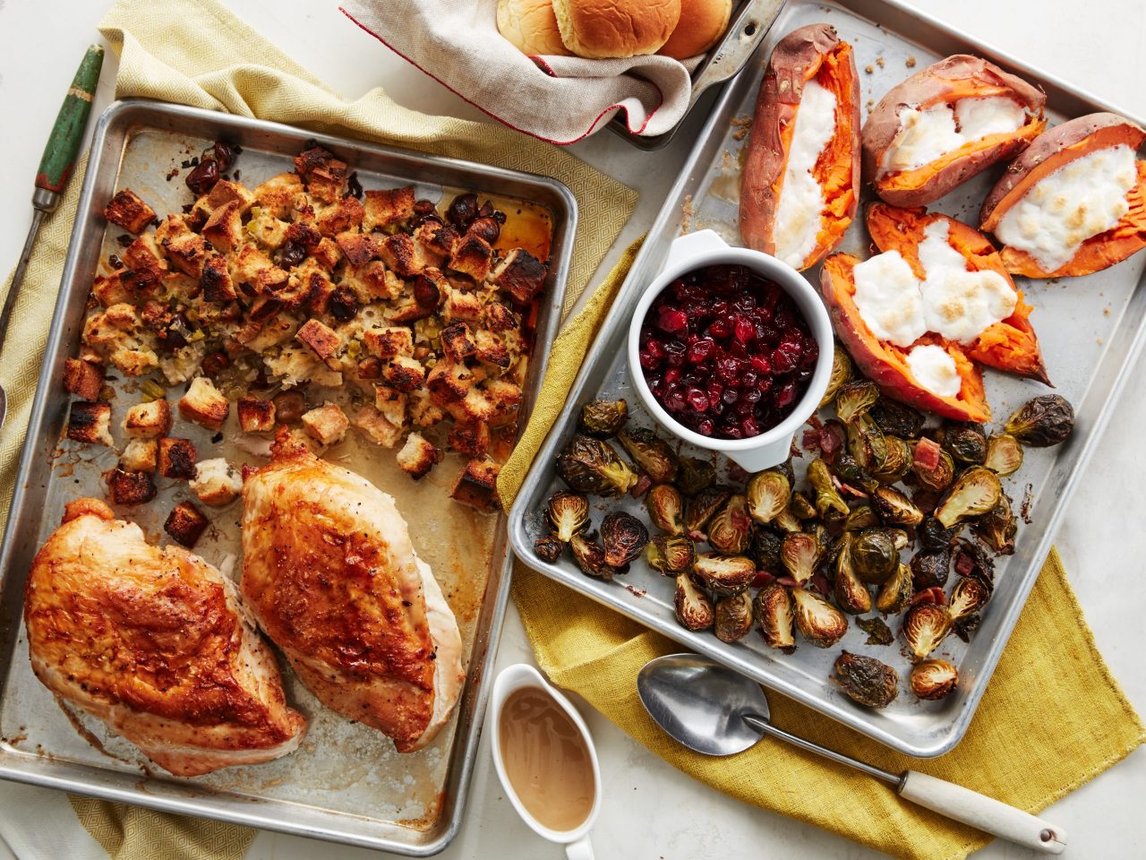 Food Network Kitchen's Thanksgiving on 2 Sheet Pans.