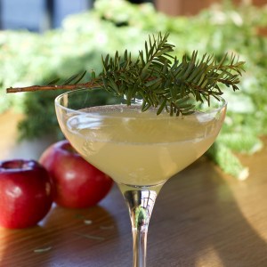 Cheers to the Holiday Season With This Apple Spruce Gimlet Cocktail