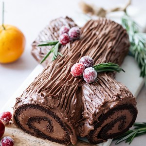 This Whimsical Chocolate Espresso Yule Log is Surprisingly Easy to Make
