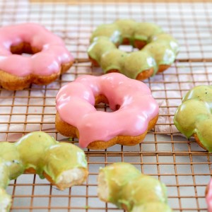 These Vibrant Matcha and Raspberry Mochi Doughnuts Require Just 10 Ingredients