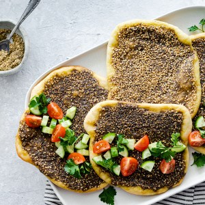 This Easy Vegan Za’atar Manaeesh AKA Flatbread is the Breakfast Dish You've Been Craving