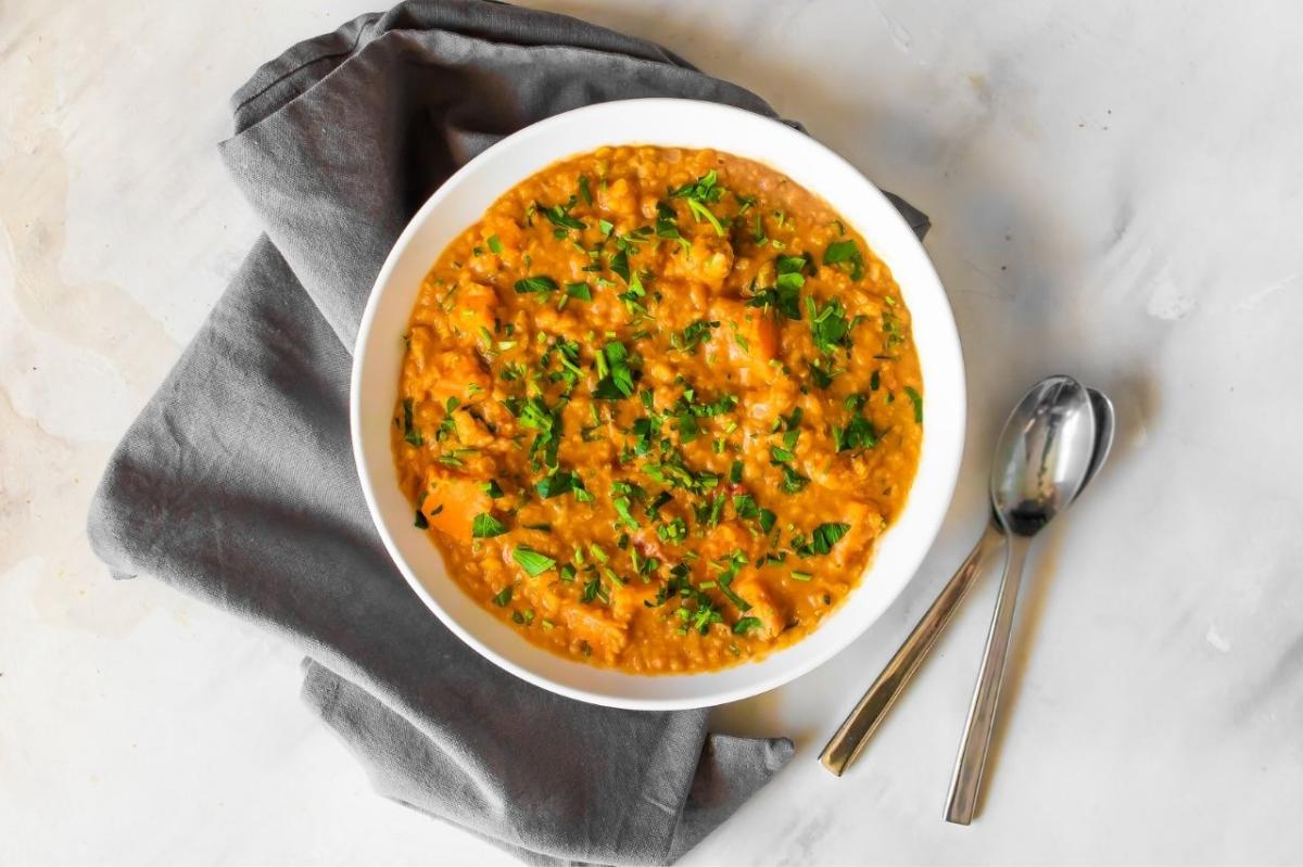 Vegan West African Peanut Lentil Stew | Food Network Canada