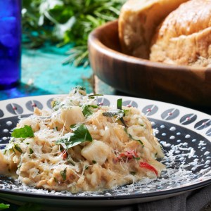 Seafood Risotto with Crab and Scallops