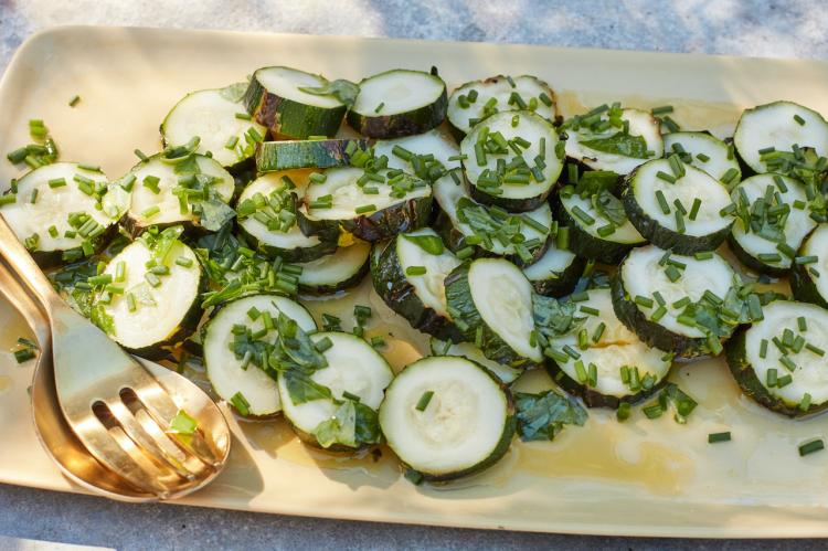 Best Whole Grilled Zucchini With Basil Vinaigrette Recipes | Food ...