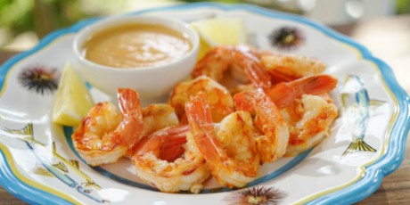 Best Grilled Shrimp With Peach Cocktail Sauce Recipes | Giada In Italy ...
