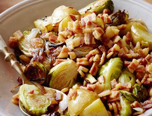 Roasted Brussels Sprouts with Pancetta