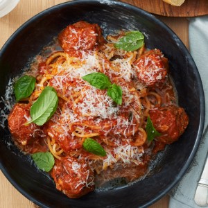 Spaghetti and Meatballs with Veal and Ricotta