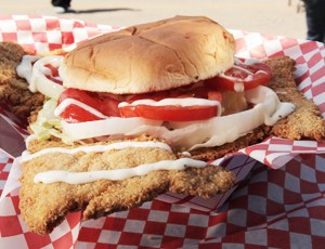 Giant Texas Tenderloin Sandwich
