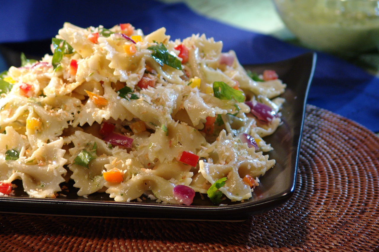 Pasta Salad with Green Onion Dressing