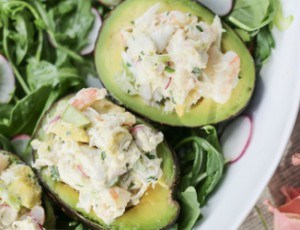 Avocados Stuffed with Shrimp and Crab Salad