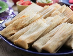Red Chile Chicken Tamales