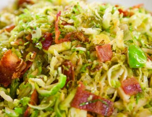 Brussels Sprout and Bacon Hash
