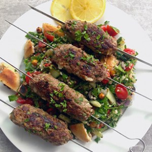 Grilled Lamb Kofta Kebabs, Two Ways (Skewers and Sliders!)