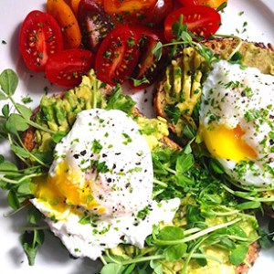 Avocado Toast With Poached Eggs, Two Ways (One for Meat Lovers + One for Vegetarians!)