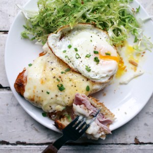 How to Make the Perfect Croissant Croque Madame